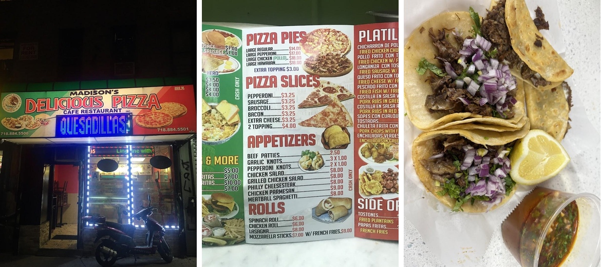 Delicious Pizza Cafe Rest. Menu