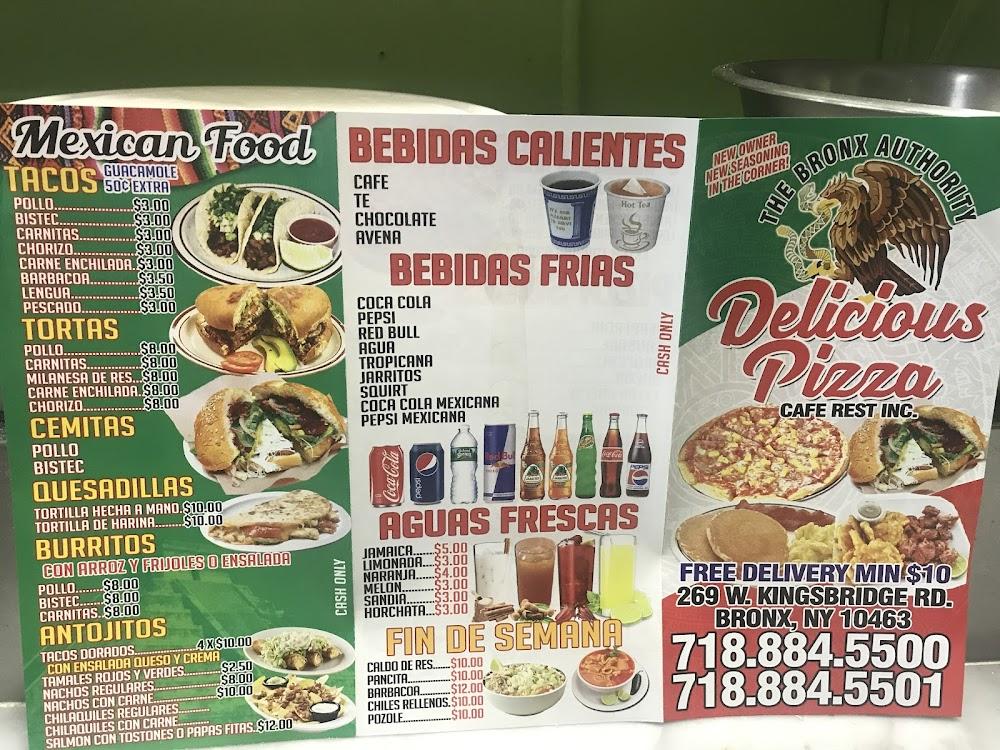 Delicious Pizza Cafe Rest. Menu image 2